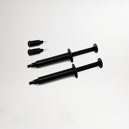 Barrière Gingivale - Seringues noires et embouts